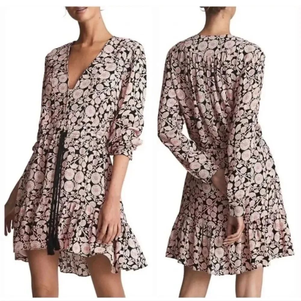 REISS JANUARY FLORAL PRINT MINI DRESS Size 6